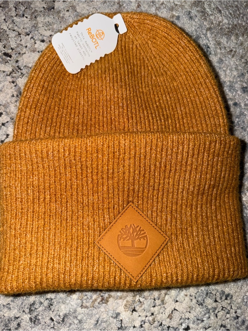 Timberland Men's Ribbed Knit Beanie - Ochre